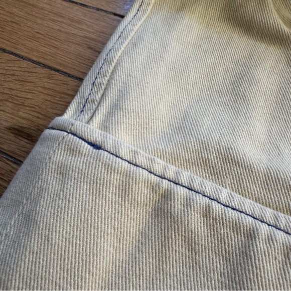 Zara Butter Yellow Cream Wide-Leg Pants - Picture 12 of 14